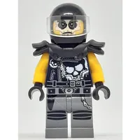 Chopper Maroon with Black Helmet and Shoulder Armor