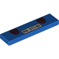 Tile 1 x 4 with Tow Hooks and 'PN 217-63' Print (9479)