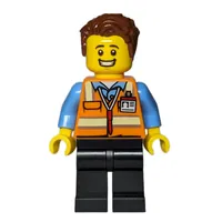 Orange Torso, Black Legs, Reddish Brown Hair