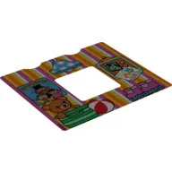 Duplo Backdrop, Wall with Bedroom Interior Print