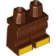 Hips and Reddish Brown Medium Legs with Yellow Toes print