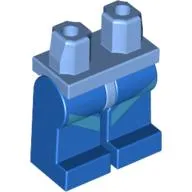 Hips and Blue Legs with Medium Blue Diagonal Stripe Print