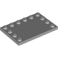 Plate Special 4 x 6 with Studs on 3 Edges