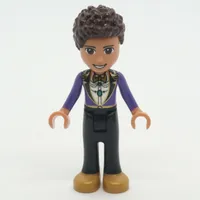 River - Dark Purple Jacket, Black Pants, Dark Brown Hair