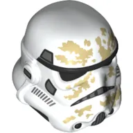 Helmet Stormtrooper Dual Molded, Black with Tan Dirt Stains Print