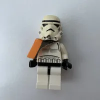 Sandtrooper Squad Leader / Captain, Orange Pauldron, Neck Bracket, Plain Black Head