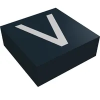 Tile 1 x 1 with letter Capital V Print