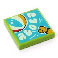 Tile 2 x 2 with Bouncy Balls print