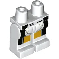 Hips and White Legs with White/Yellow/Black Racing Suit print