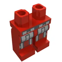 Hips and Red Legs with Silver and Black Robot Print