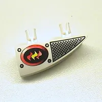 Fairing 1 x 4 Side Flaring Intake with Two Pins and Firefighter Print Right