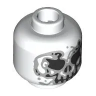 Minifig Head Mysterio, Skull with Light Bluish Grey Smoke