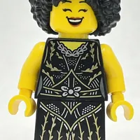 Jazz Singer - Black Torso, Black Dress, Black Hair