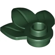 Plant, Plate 1 x 1 Round with 3 Leaves