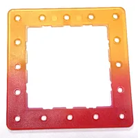 Clikits Frame, Square with 5 x 5 Holes Arrangement, Marbled Dark Pink Pattern