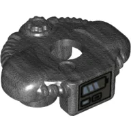 Minifig Neckwear Shoulder Pads with Scuba Tank and Front Panel with Blue Battery Life Indicator Print