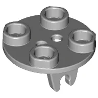 Wheel Holder, Plate, Round 2 x 2 Thin with Clips