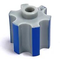 Pen Bead, Gear, Blue Edges Print