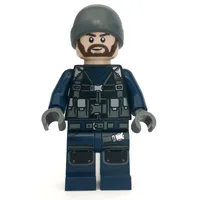 Guard in Dark Bluish Gray Beanie Hat