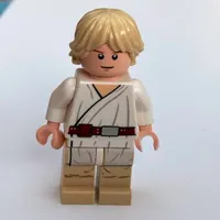 Luke Skywalker, White Robe, Tan Legs, Single Sided Head