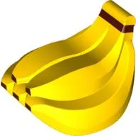 Duplo Food Bananas with Brown Tips Print