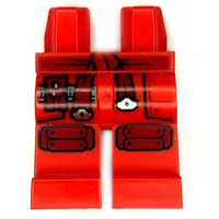 Hips and Red Legs with Dark Red Straps, Knee Pads print (Kai)