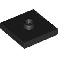 Plate Special 2 x 2 with Groove and Center Stud (Jumper)