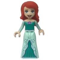 Ariel - Human Form, Light Aqua/Dark Turquoise Dress