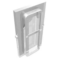 Glass for Train Window 1 x 2 x 3