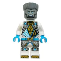 Zane, White Suit, Silver Hair, Angry