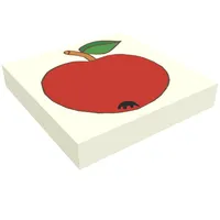 Tile 2 x 2 with Red Apple Print
