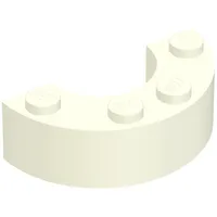 Brick Round Corner 2 x 4 without Stud Notches