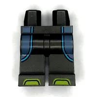 Hips and Pearl Titanium Legs with Sand Blue Robe, Medium Azure Trim, Lime Toes print