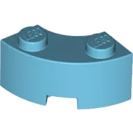 Brick Round Corner 2 x 2 Macaroni with Stud Notch and Reinforced Underside [New Style]