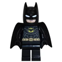 Batman, Black Suit, Black Cape and Cowl, Yellow Batman Logo, White Eyes (37157 Cape)