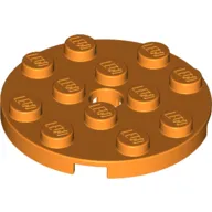 Plate Round 4 x 4 with Pin Hole
