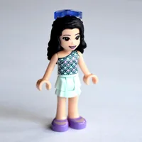 Emma - Light Aqua Top, Light Aqua Skirt