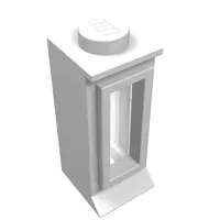 Window 1 x 1 x 2, Extended Lip, Solid Stud [with Glass]