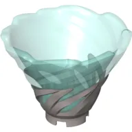 Cone Reverse, Spinner, with Marbled Trans-Light Blue Pattern