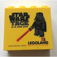 Brick 2 x 4 x 3 with 'LEGOLAND Deutschland STAR WARS TAGE' Print
