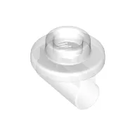 Plate Round 1 x 1 with Hollow Stud and Bar on Underside - Long Space