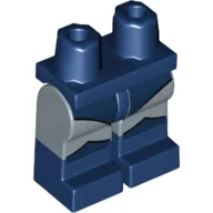 Hips with Sand Blue Legs and Dark Blue Boots Pattern with Leotard with Scalloped Tops Print (60's Batman)