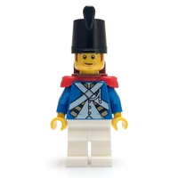 Soldier (Bluecoat) - Backpack, Red Epaulette, Reddish Brown Sideburns