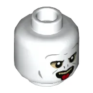 Minifig Head Voldemort, Cheek Lines, Tan Eyeshadow, Sticking Out Tongue Print