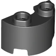 Brick Round, Half 1 x 2
