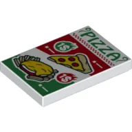 Tile 2 x 3 with Pizza Flyer Print