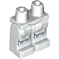 Hips and White Legs with Dark Blue Stone Cracks Print