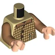 Torso, Reddish Brown Checkered Shirt, Medium Nougat Collar print, Medium Nougat Arms, Light Nougat Hands