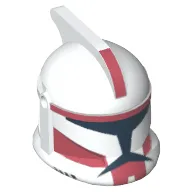 Helmet Clone Trooper Phase 1, with Side Holes, Red Markings Print