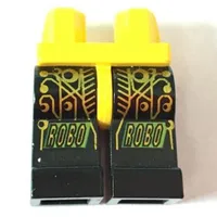 Hips and Black Legs with Space RoboForce Gold Circuitry Print